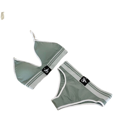 OK letter push-up underwear set for women, no steel ring, breast reduction, anti-sagging shoulder straps, new bra