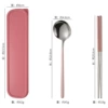Set, spoon, chopsticks, box, 3 piece set