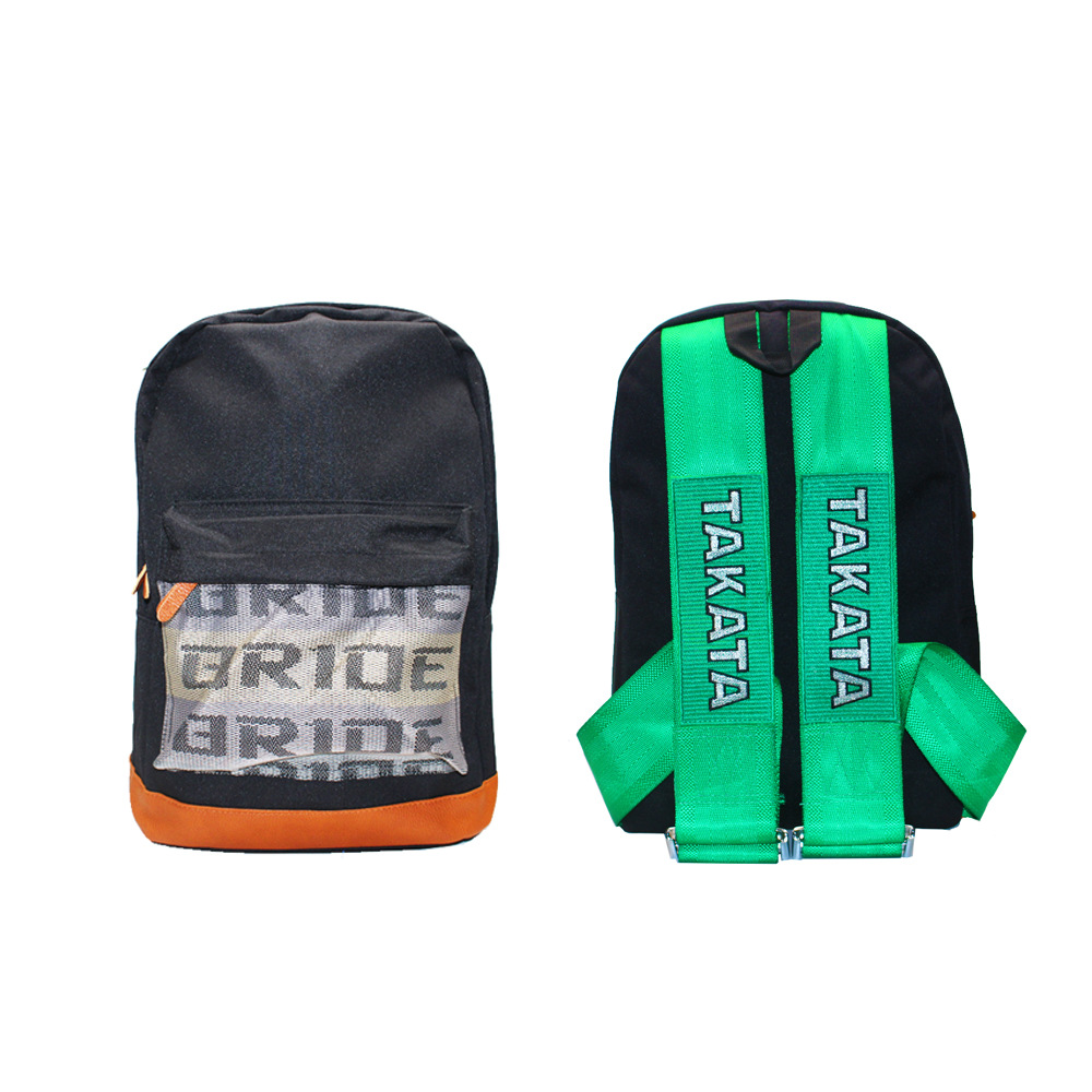 Factory Direct Supply Jdm New Takata Modified Seat Belt Small Backpack Racing Bride Backpack Computer Bag