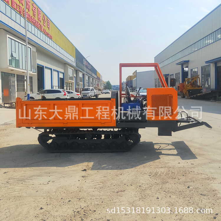 山地履带运输翻斗车 农林水田运输车 履带翻斗自卸车可自卸