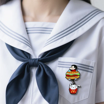 Yaxa sancaqları Cartoon Anime Enamel Badge Cute