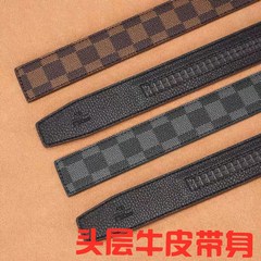 男性ベルトのトップベルトのベルトは、ボタンのない新しいカジュアルな正方形のベルトのビジネスのトップベルトの卸売りです。