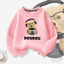 厂家直销冬季加绒加厚中大童2023新款卫衣春秋3-10岁儿童纯棉上衣