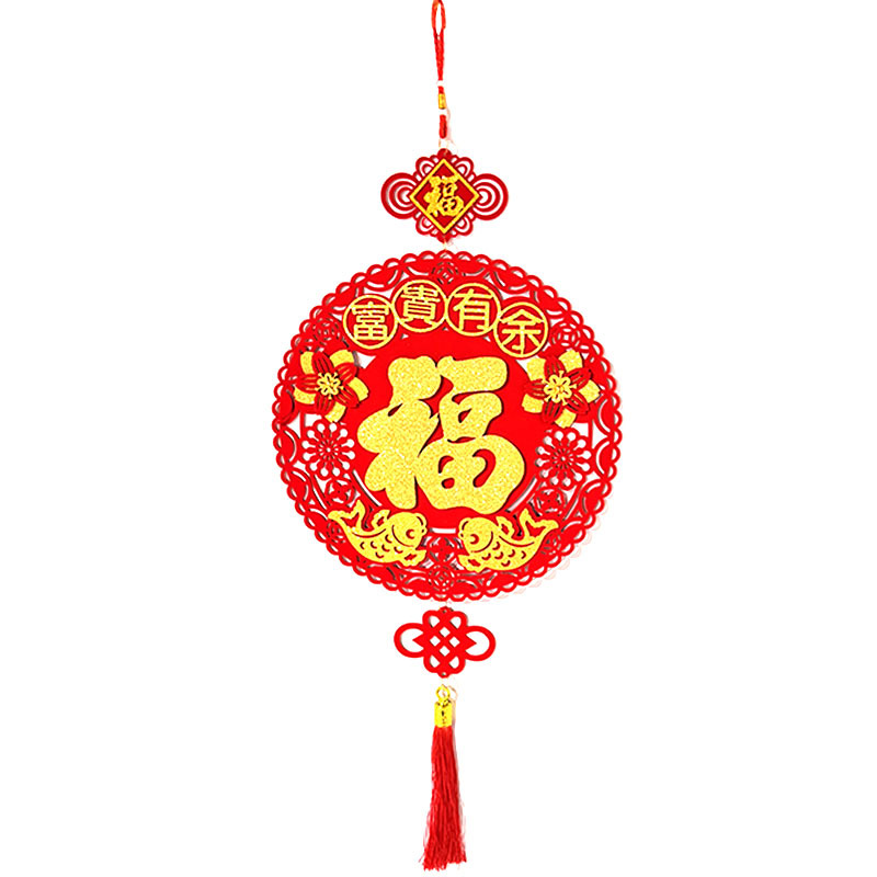 2026 new year of horse new year decoration lucky word door sticker spring festival sticker new year pendant entrance door felt ornaments