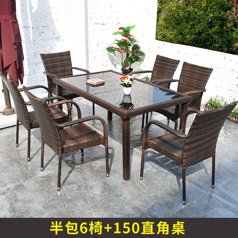 럭셔리 6 의자 + 150*90 테이블 (공간 없음)