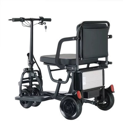 Qatlanan elektrik velosipedlər for the elderly, three-wheeled