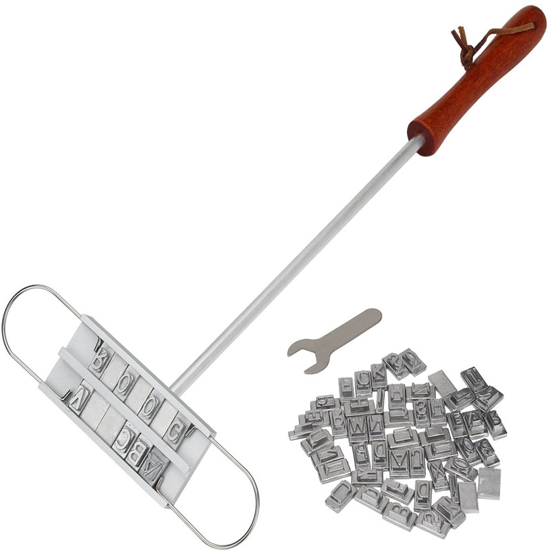 LFGB BBQ Branding Iron Letter Branding Tool Set of 3 with Aluminum Case