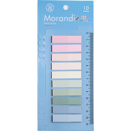 Simple ins creative PET Morandi color sticky notes loose-leaf small fresh index note paper translucent N times stickers
