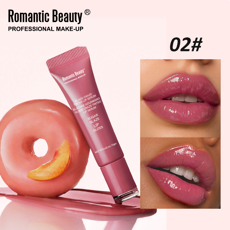 Lápiz labial explosivo transfronterizo, aceite de labios coloreado, brillo de labios, agua hidratante para labios, crema hidratante para labios ligera y brillante, personalización OEM