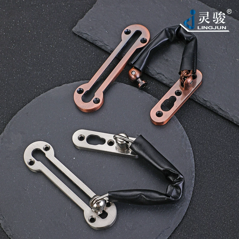 Защитная цепочка для двери номера в отеле и B&B, пряжка, противоугонная цепь, утолщенная противоугонная цепь из цинкового сплава, противоугонная цепь, болт дверной цепи