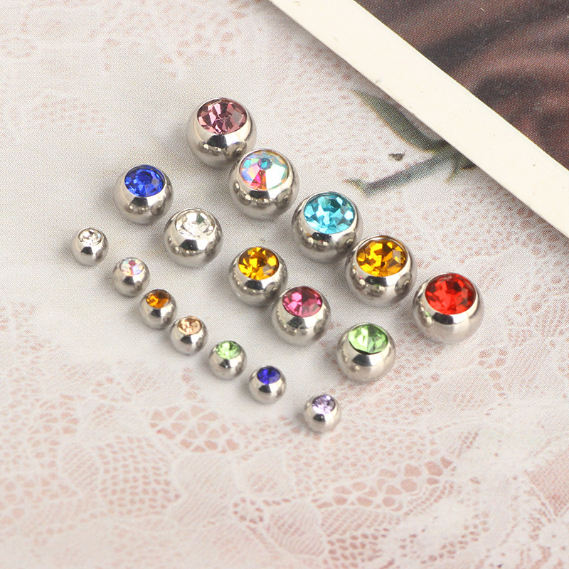Labret piercing jewelry detail image