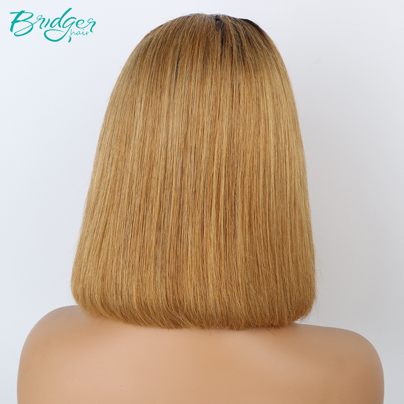 4*4 double draw BOB headgear T1B/30 human hair wigs_voghion.com