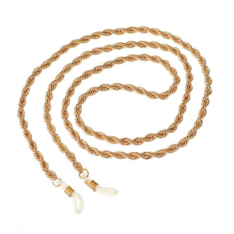 Casual, Simple Style Style Casual Simple Style Solid Color Alloy Women's Glasses Chain