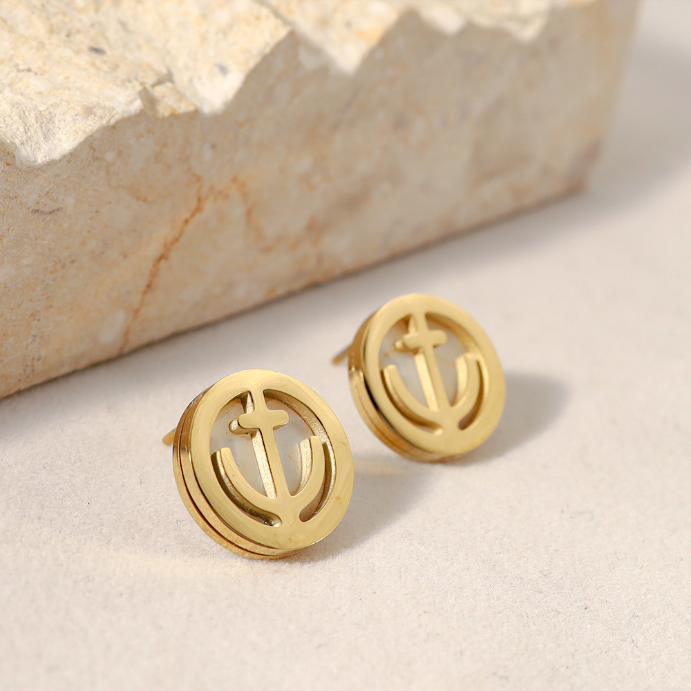 Oferta especial experiencia europea y americana joyería de acero titanio vacío galvanoplastia no decoloración no alérgica joyería pendientes collar fábrica al por mayor