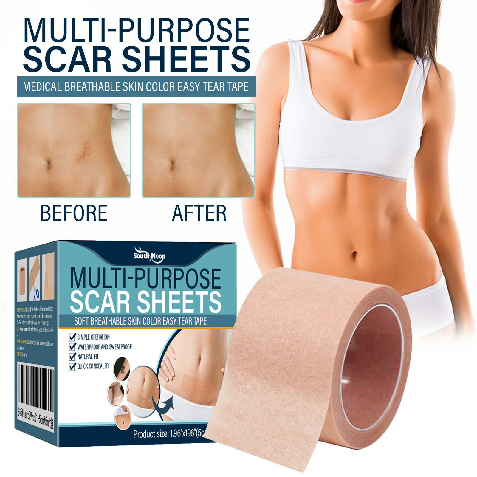South moon цвет кожи маскировочный наклейка для покрытия тела шрамы татуировки пятна водонепроницаемый цвет наклейки для покрытия