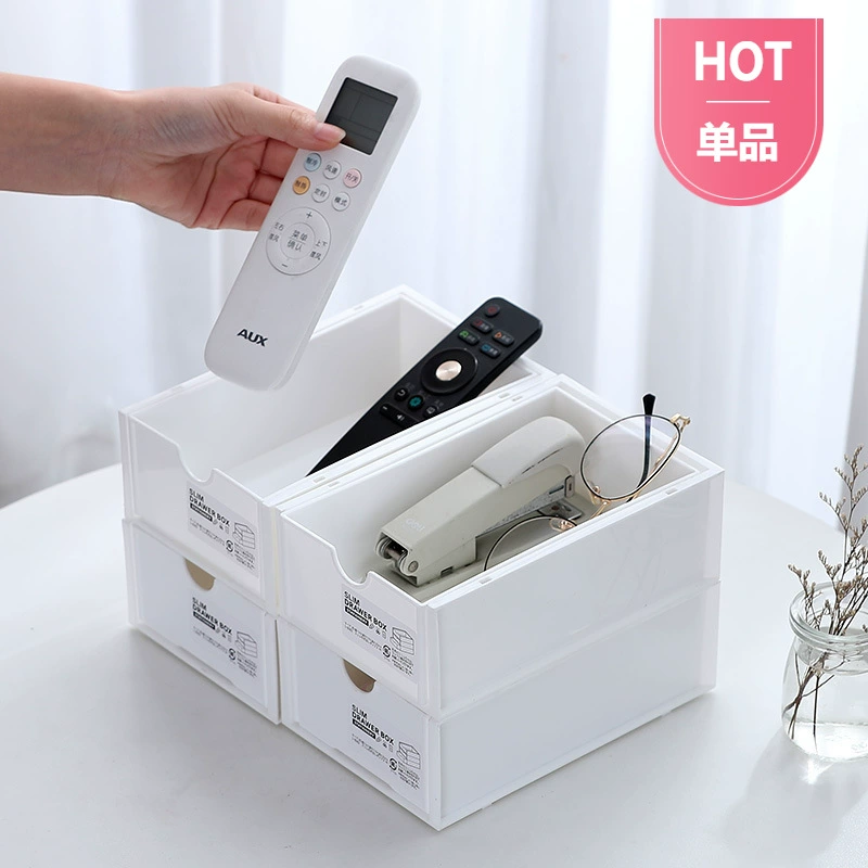 Многослойный органайзер для хранения Ruibang с выдвижными ящиками, для косметики, канцелярии и мелочей, подходит для студентов и настольного использования.