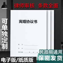 2023年新款离婚协议书模板议打印好的民政局版起草纸质律师版