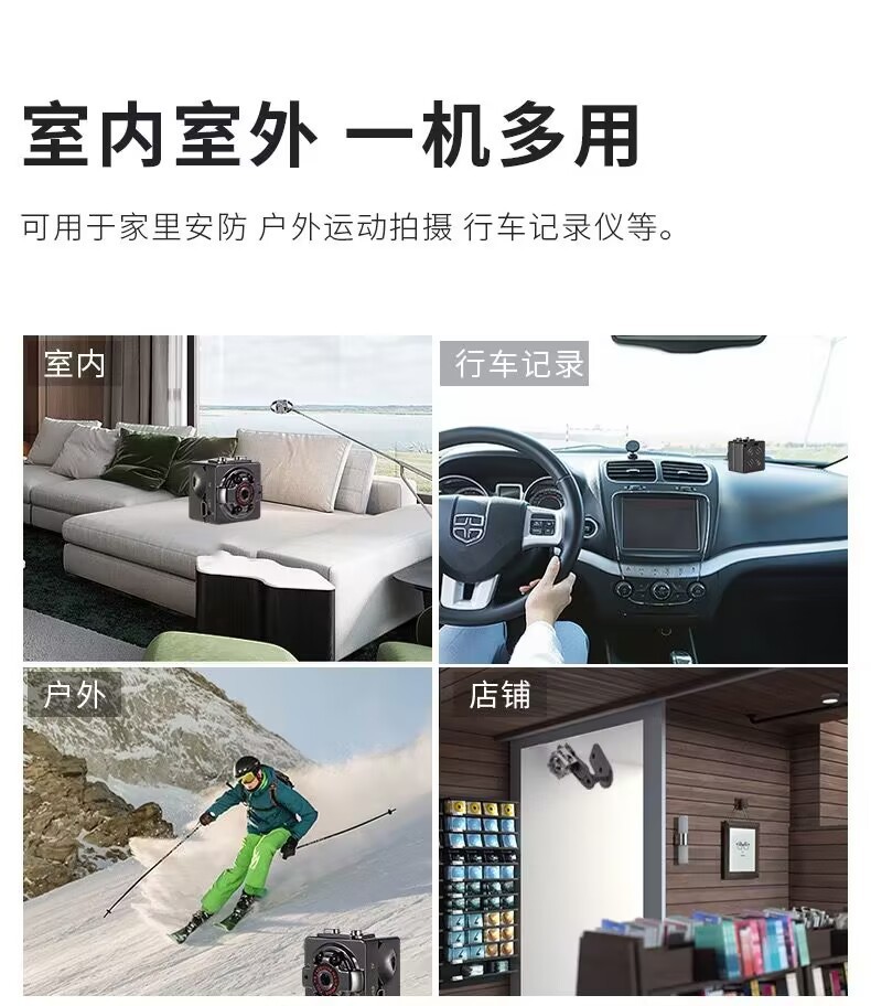 The chest camera, recorder and camera can be carried by students and worn by beginners. They can be brought into school as small trinkets Application Scenario
