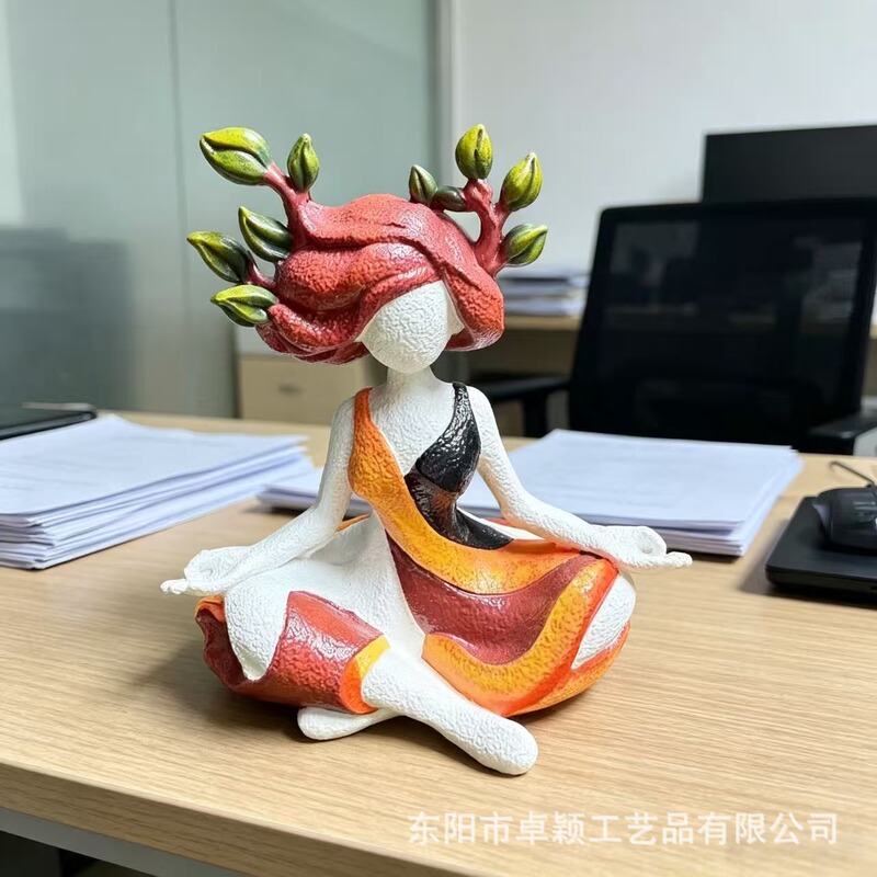 Cross-Border New Model Inner Harmony Sculptural Figurine Resin Statue of Inner Harmony