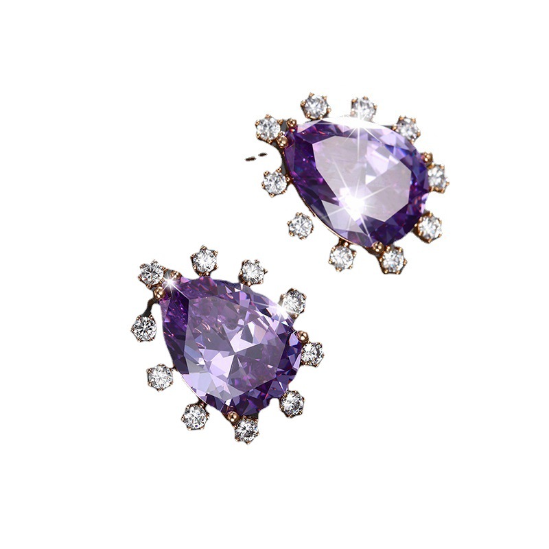 Xuping joyería imitación color tesoro serie en forma de gota de moda retro pendientes nicho femenino luz lujo temperamento pendientes al por mayor