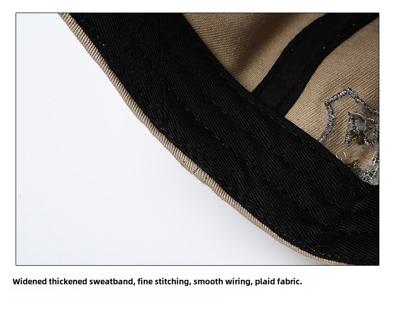 New Style Personalized Ripped Side Letter Cowboy Baseball Hat Soft Top Women's Spring and Summer Casual Cap Sunshade Hat_voghion.com