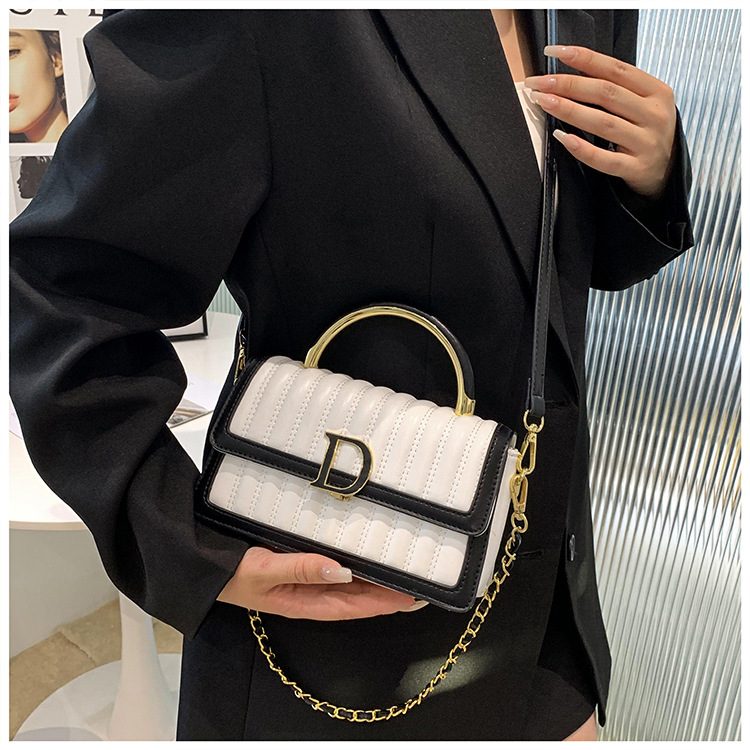 Hochwertige, leichte, luxuriöse, weiche Ledertasche mit bestickter Kette, kleine, duftende Tasche für Damen, vielseitige, modische Textur, One-Shoulder-Crossbody-Handtasche_voghion.com