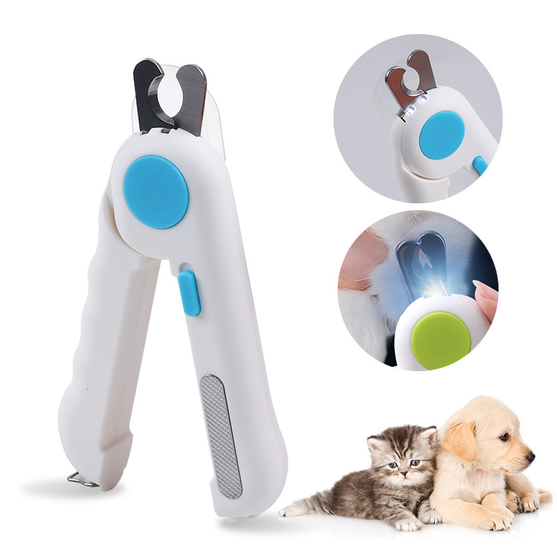 Suministros para mascotas Amazon nuevo profesional gato cortaúñas con luces novato mascota cortaúñas uñas herramientas de molienda