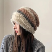 C 28195 Fluffy Ear Warmer Hat ë�޻���ñ ����ѷ�羳ŷ��