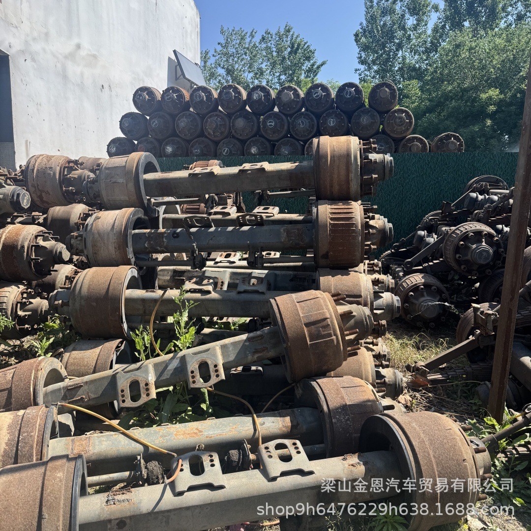 Cross-Border Used Engines, Rear Axles, Bow Plate Axles, American-Style 13-Ton Axles, Towing, Dump, Mixing, Trailers