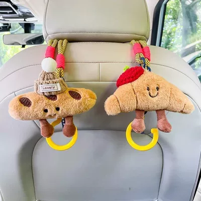 Car tissue box/set — Croissant Car Tissue Bag Creative - croissant-hook-red-hat-khaki-hat
