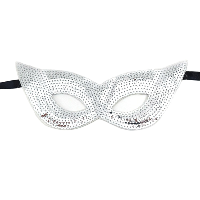 Transfronterizos máscaras de baile de maquillaje amazónico tema carnaval dorado púrpura verde sequinado máscara de medio rostro suministros máscara