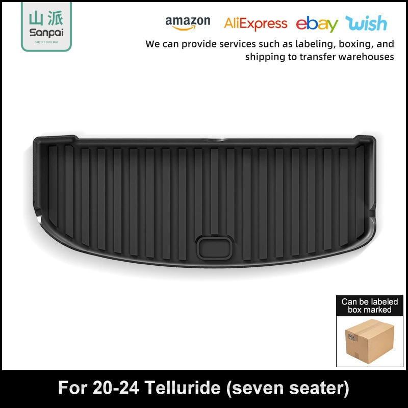 Подходит для Telluride 20-24, коврик в багажник автомобиля Telluride, специальный коврик в багажник автомобиля из ТПЭ