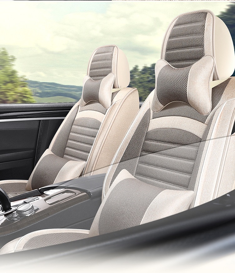 2026 new all-inclusive, all-cotton car seat cushion, suitable for all seasons, comfortable, breathable, and soft seat cover, model F-36