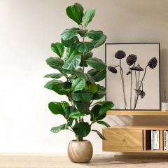 人工観葉植物、フェイク植物、フィンガーフィンガーレンツェラ、リビングルーム装飾、大型バイオニック鉢植え、室内盆栽、造花
