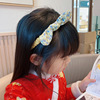 Cloth, children's headband, hairgrip with bow, Korean style