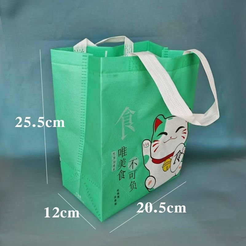 无纺布外卖打包袋餐饮商用烧烤小龙虾防水包装手提袋袋5个起