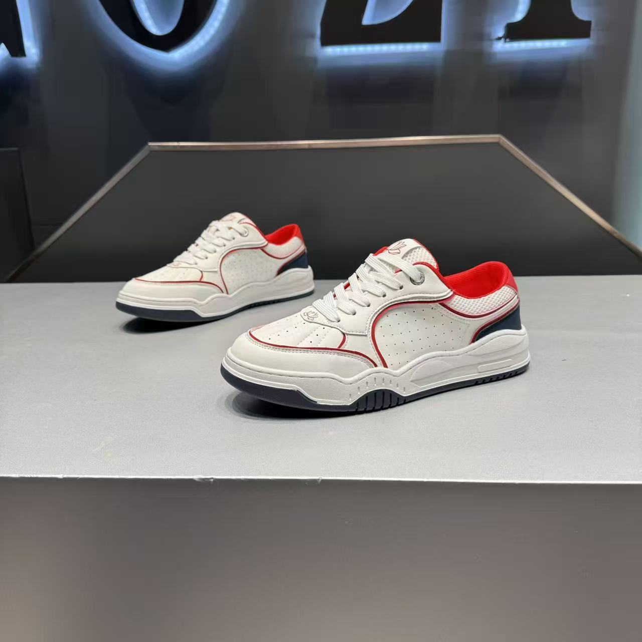Men's White 2026 Spring New FashiNew Versatile Casual Shoes Low-Top Sneakers_vogvips.com