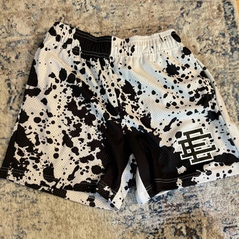 Eric Emanuel EE Pantalones cortos de malla para hombres y mujeres, pantalones de baloncesto deportivo de cuatro puntos