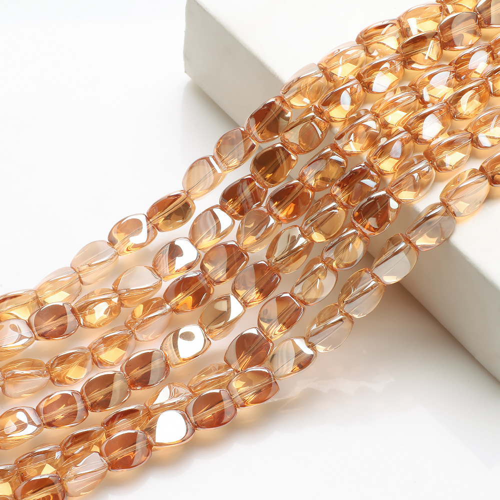 32g Weight Beads Jewelry Making Type 10 * 12mm Jewelry Making Size DIY Jewelry Accessories Classification 20 PCS/Package Quantity glass Material Irregular Pattern Plating Design Simple Style Style 20 PCS/Package 10 * 12mm Glass Irregular DIY Jewelry Accessories Beads 11