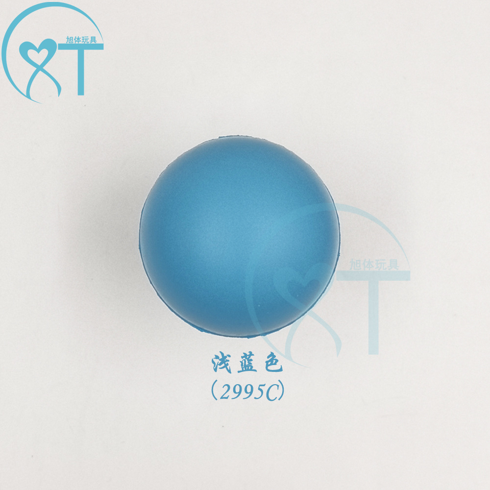 Venta caliente transfronteriza pu espuma tamaño pequeño color sólido brillante Bola de impresión de logotipo 4cm aerosol pintura estrés bola juguetes para niños