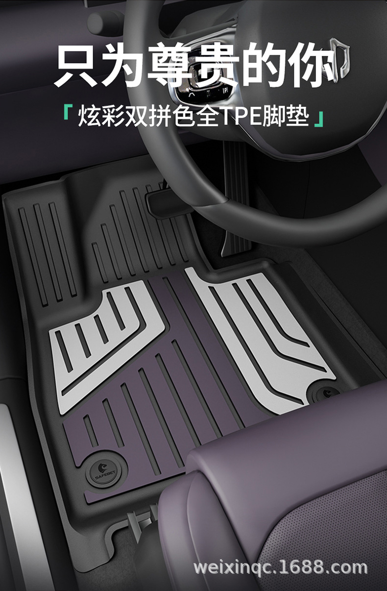 Suitable for Leapmotor A10 B01 C11 B10 C10 C16 D19 Lafa5 Special Tpe Colorful Car Floor Mats