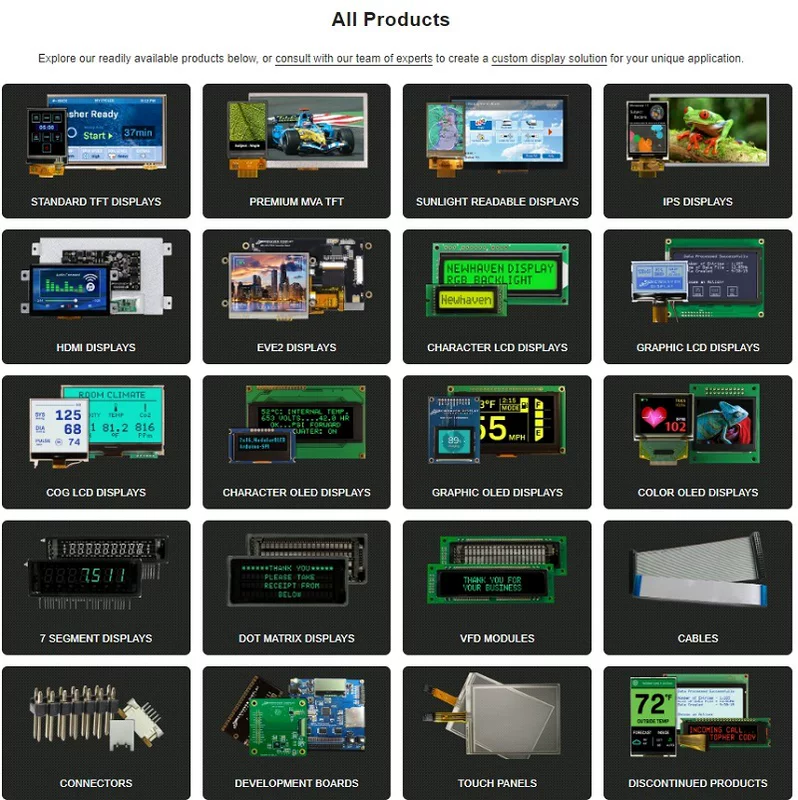 Newhaven Purchase LCD Display Modules Цветной OLED-дисплей Модуль