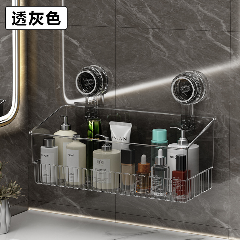 吸盤収納ラック、パンチングなしのバスルーム、トイレのシンク、壁掛け収納ラック、壁掛け収納ボックス|undefined
