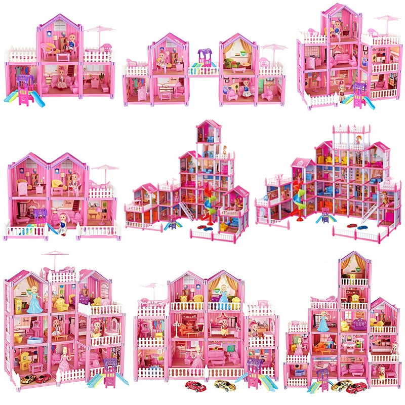 ( trading), семейная игрушка, домик для кукол, замок, вилла, строитель, Amazon, DIY