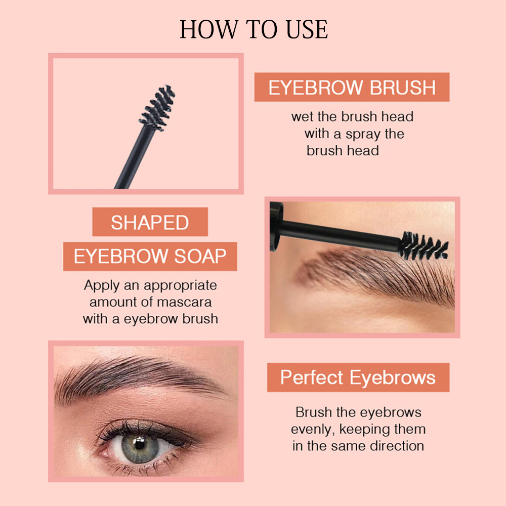 Cross-border eyebrow shaping glue transparent brow gel Eyebrow glue wild eyebrow cream shaping undefined