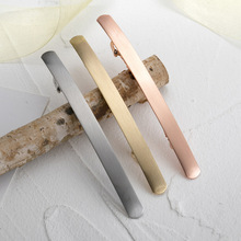 新款韩版精美发饰批发 合金弹簧夹 一字夹马尾长发夹女饰品批发