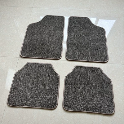 mats, velvet mats, easy-to-clean waterproof – Car Carpet - brownish-brown-thickened-four-piece-set-45kg