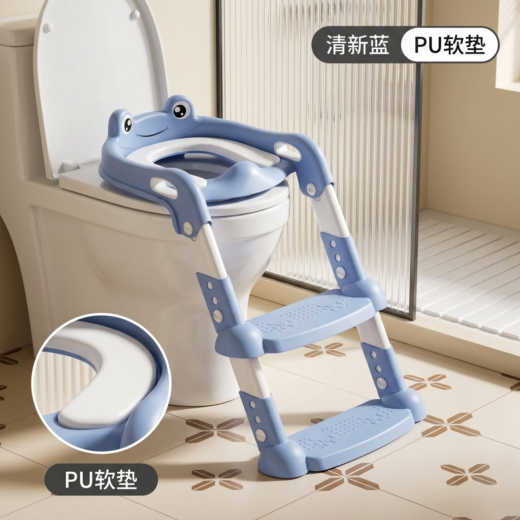 Inodoro infantil escalera tipo escalera para niños y niñas inodoro infantil anillo plegable taburete auxiliar para niños asiento infantil