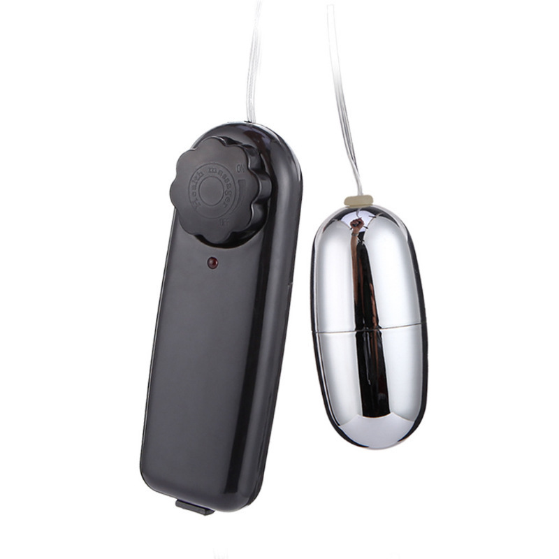 Plated black silver strong vibration silicone strap tease egg G-spot stimulation female masturbation toy wholesale