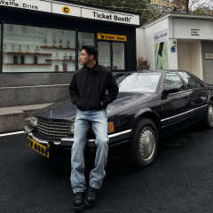 Jt fsアメリカ式水洗いレトロ古い木目の高オンスの薄い青いジーパンのカジュアルなヴィンテージのストレートズボン
